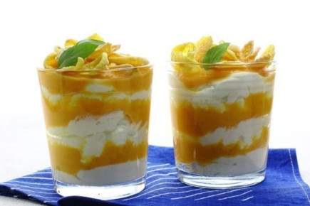 Нежный десерт из творога и тыквы