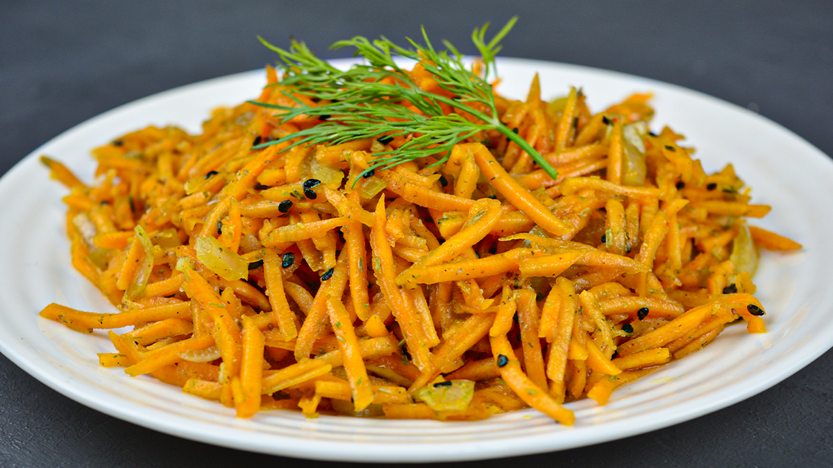 Тыквенный салат по-корейски: просто и вкусно