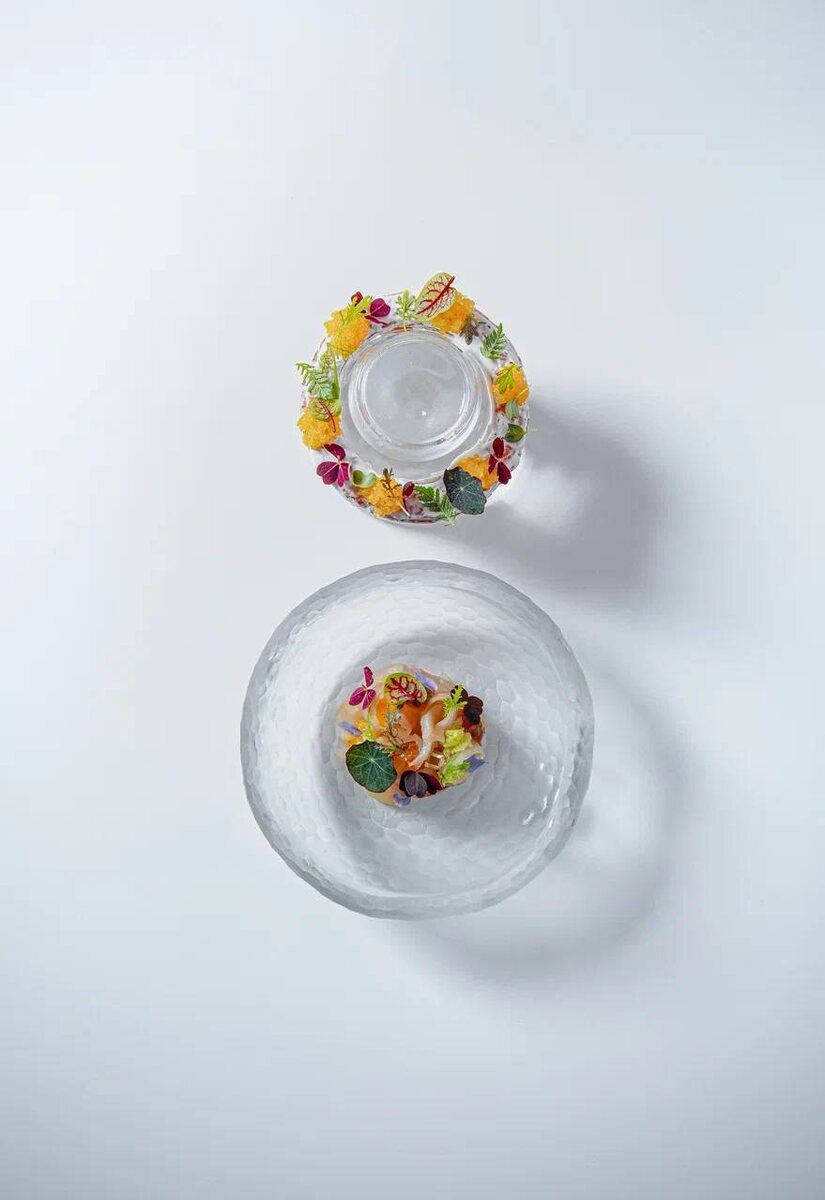 Мякоть сига с картофельным пончиком