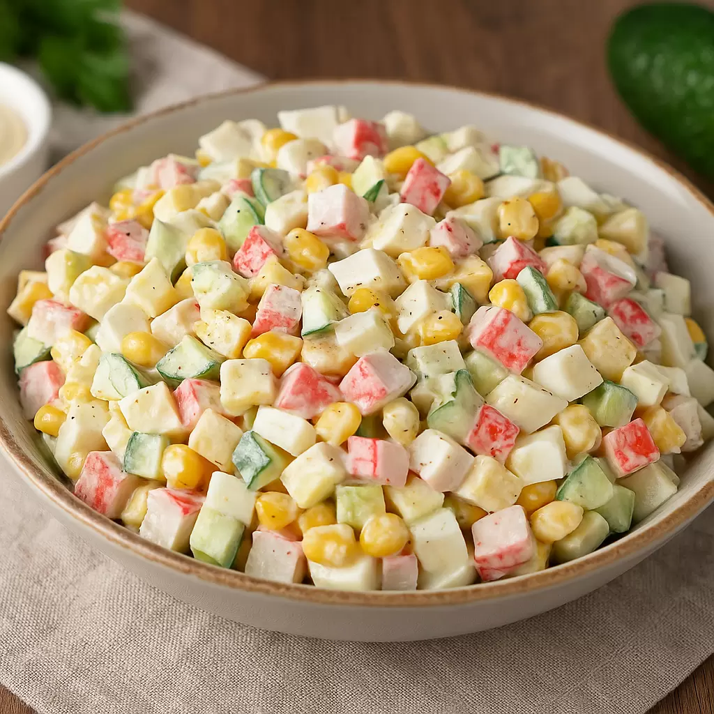 Крабовый салат без краба: вкус детства на вашем столе