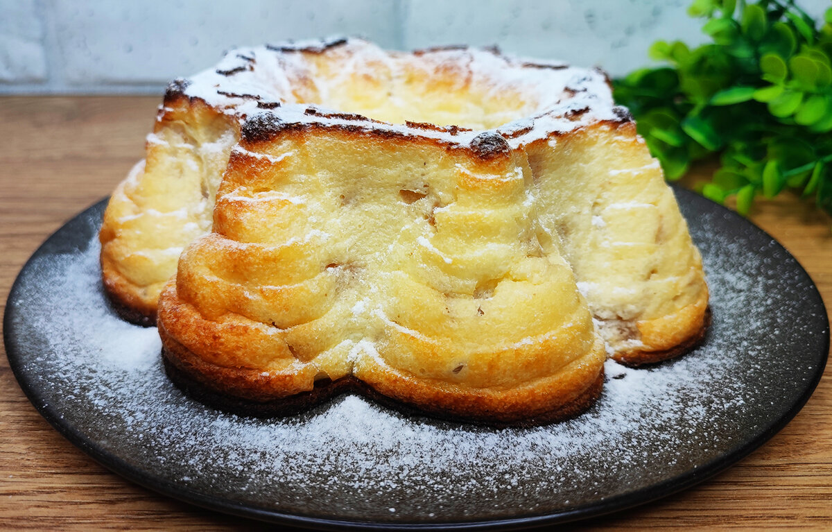 Легкая и ароматная творожная запеканка с яблоками для уютного чаепития