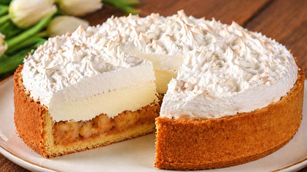 Нежный яблочный пирог, который покорит ваше сердце