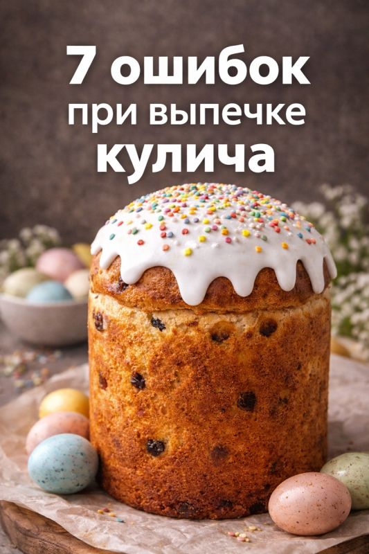 Как испечь идеальный кулич: 7 распространенных ошибок, которые стоит избегать