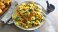 Сытная паста с курицей и кукурузой