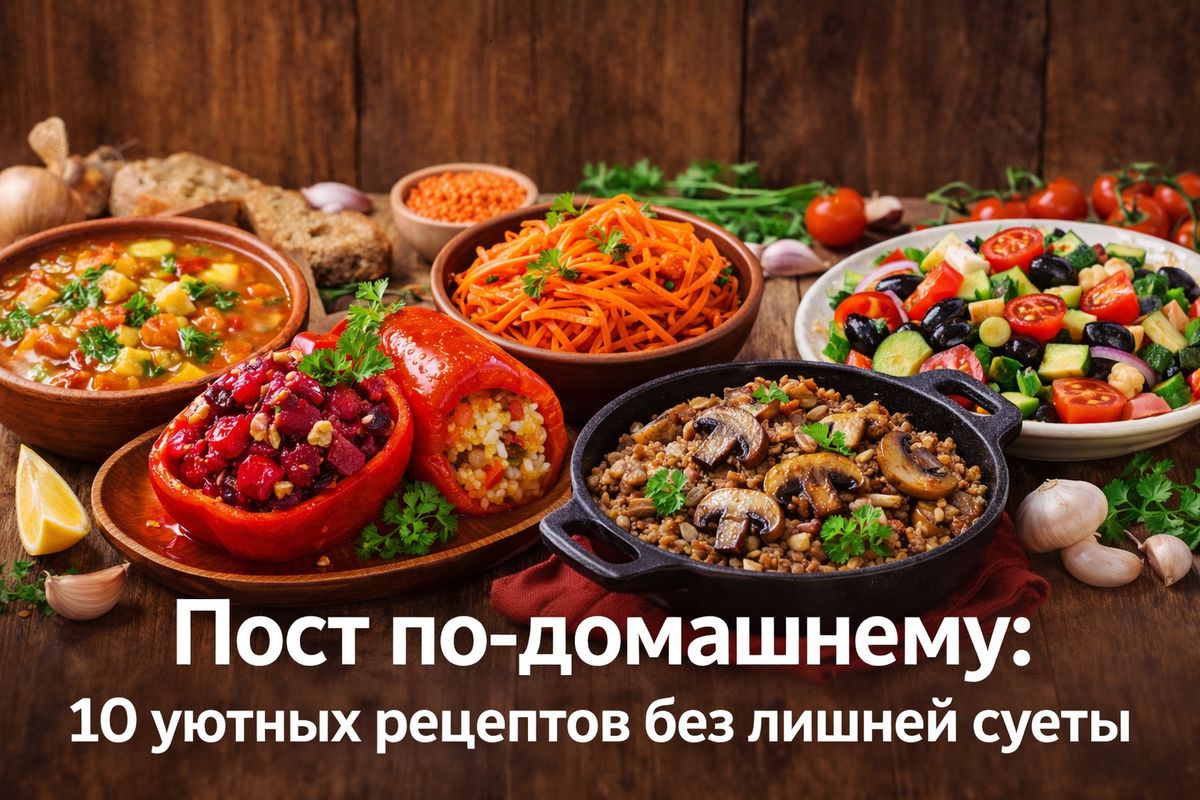 Вкусные постные рецепты для всей семьи: 10 домашнего уюта